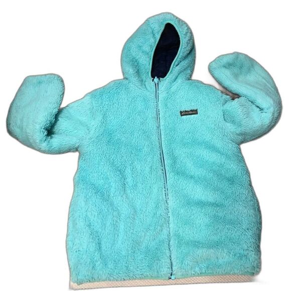 EDDIE BAUER Jacket Kids Size Medium (10/12) Blue Youth Deer Harbor Reversible - Picture 6 of 14